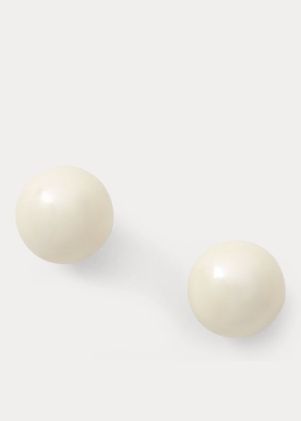 Women's Ralph Lauren 10 MM Faux-Pearl Studs | 259364NWY